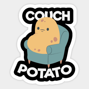 Cute Couch Potato Sticker
